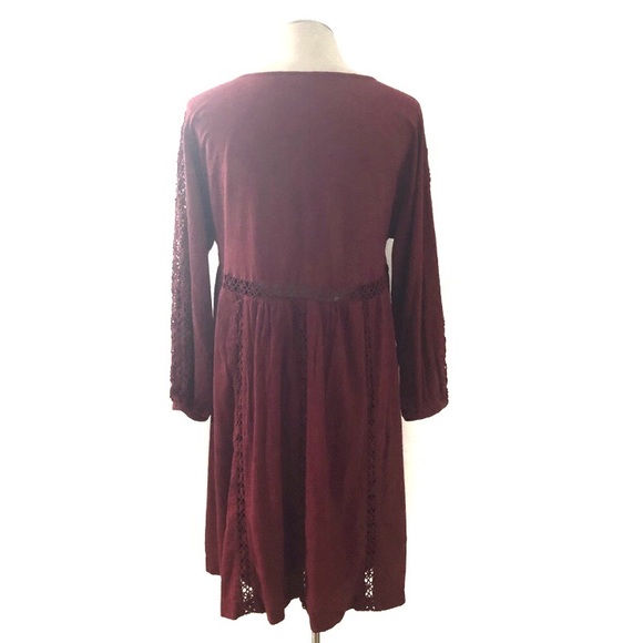 American Eagle Outfitters boho red dress size L - Picture 11 of 13